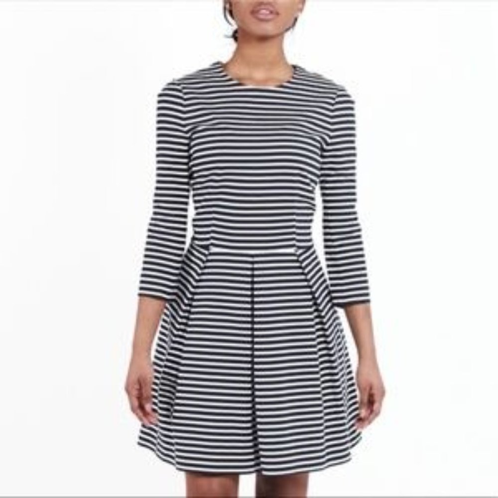 Gap Striped Fit & Flare Dress